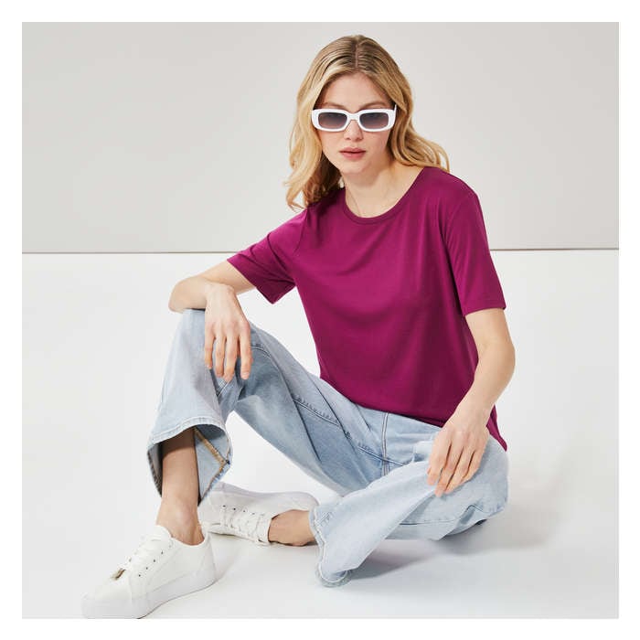 Women's Relaxed T-Shirt - Purple Cabbage
